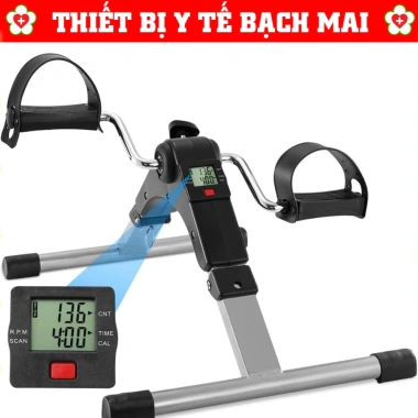 Xe đạp tập chân tay tại nhà - Kháng lực, đồng hồ LCD, phục hồi chức năng sau tai biến, 130.000₫