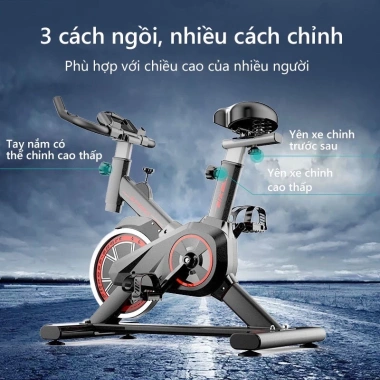 Xe đạp tập đa năng GH-Q7 - Giá rẻ, BH 12 tháng, an toàn tại nhà, kèm video