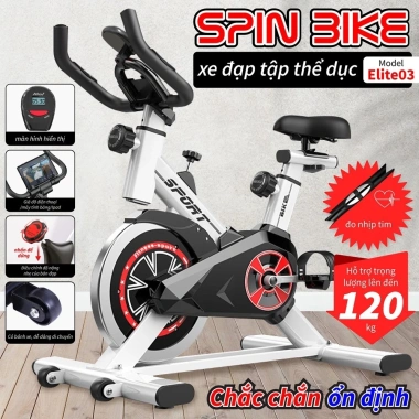 Xe đạp tập ELITE 03 tại nhà – Đồng hồ LCD, máy Fitness, giá chỉ 1,399k