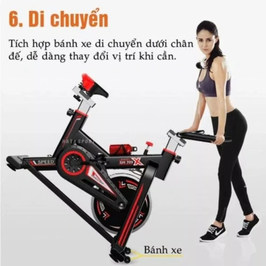 Xe đạp tập GH-709 HATA SPORT - Giảm cân, giảm mỡ, dây curoa êm không ồn 3 Xe đạp tập GH-709 HATA SPORT - Giảm cân, giảm mỡ, dây curoa êm không ồn 3