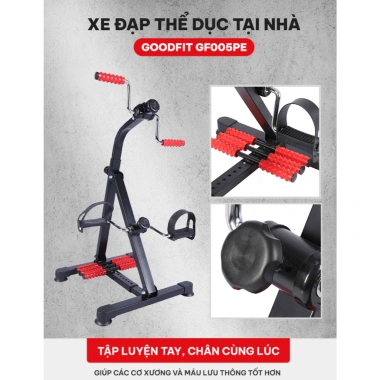 Xe đạp tập GoodFit GF005PE tại nhà – Trị liệu, phục hồi, chính hãng, 939.000₫