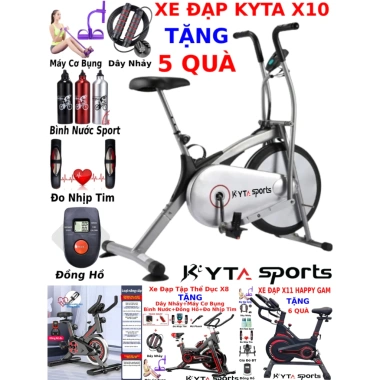 Xe đạp tập gym Kyta Sport 150kg bánh đà 6kg sơn tĩnh điện 1,490,000₫ tặng 3 quà