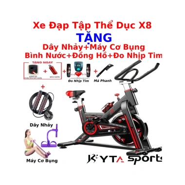 Xe đạp tập gym Kyta Sport 150kg bánh đà 6kg sơn tĩnh điện 1,490,000₫ tặng 3 quà 5 Xe đạp tập gym Kyta Sport 150kg bánh đà 6kg sơn tĩnh điện 1,490,000₫ tặng 3 quà 5