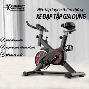 Xe đạp tập gym tại nhà nhỏ gọn, yên tĩnh, đồng hồ đo đa năng – 1.399.000₫
