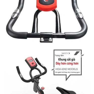 Xe đạp tập gym tại nhà nhỏ gọn, yên tĩnh, đồng hồ đo đa năng – 1.399.000₫