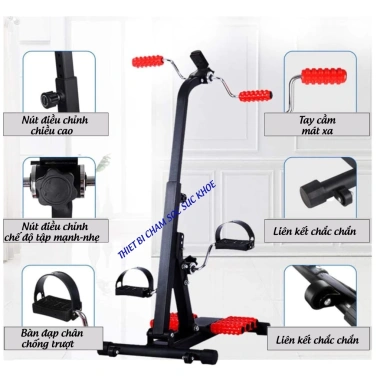 Xe Đạp Tập Phục Hồi Chức Năng – Hỗ Trợ Tay Chân Người Sau Tai Biến, Kèm Găng Tay Cố Định, 949.000₫
