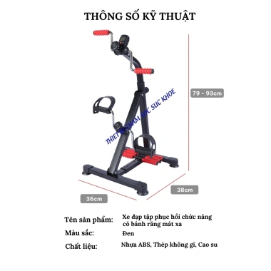 Xe Đạp Tập Phục Hồi Chức Năng – Hỗ Trợ Tay Chân Người Sau Tai Biến, Kèm Găng Tay Cố Định, 949.000₫