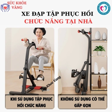 Xe đạp tập phục hồi chức năng trị liệu tại nhà - Giá giảm 939.000đ, tập thể dục