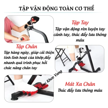 Xe đạp tập phục hồi chức năng trị liệu tại nhà - Giá giảm 939.000đ, tập thể dục
