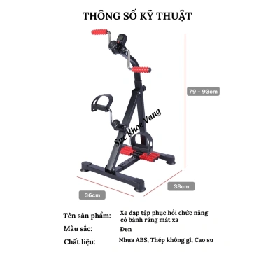 Xe đạp tập phục hồi chức năng trị liệu tại nhà - Giá giảm 939.000đ, tập thể dục