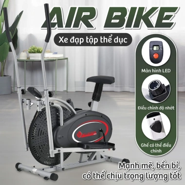 Xe đạp tập thể dục Elip 8.703 tay chân tại nhà đồng hồ đo thông số giảm giá 2.099k