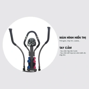 Xe đạp tập thể dục Elip JY-8.401B-1 đĩa xoay eo, tạ tay 2 cặp, nhịp tim – 3,970,000₫ 7