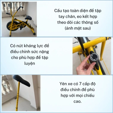 Xe Đạp Tập Thể Dục Galen G022 - Phục hồi tay chân, xoay eo, tập gym, giá 2.019.000đ 5