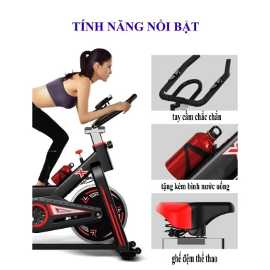 Xe đạp tập thể dục GH-709 giảm cân, giảm mỡ bụng tại nhà, dây curoa êm, bền 5 Xe đạp tập thể dục GH-709 giảm cân, giảm mỡ bụng tại nhà, dây curoa êm, bền 5