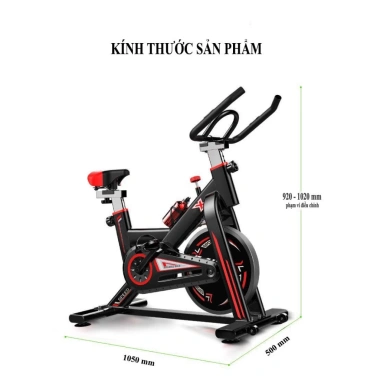Xe đạp tập thể dục GH-709 giảm cân, giảm mỡ bụng tại nhà, dây curoa êm, bền