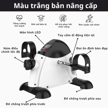 Xe đạp tập thể dục mini đa năng tại nhà: Tập tay chân, phục hồi chức năng, chỉ 595.000 VND