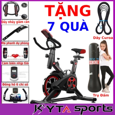 Xe đạp tập thể dục Queen Sport X9 - Đo nhịp tim, đồng hồ, giá đỡ, bảo hành 3 năm, 1,450,000 VND