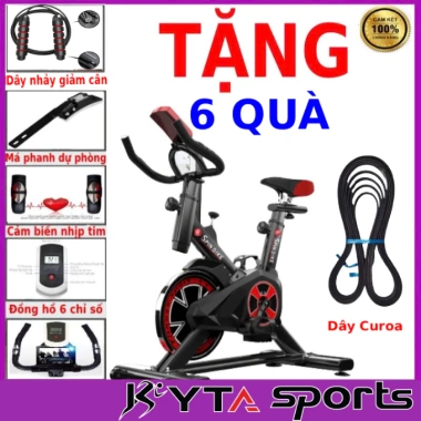 Xe đạp tập thể dục Queen Sport X9 - Đo nhịp tim, đồng hồ, giá đỡ, bảo hành 3 năm, 1,450,000 VND