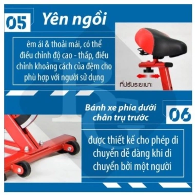 Xe đạp tập thể dục Queen Sport X9 - Đo nhịp tim, đồng hồ, giá đỡ, bảo hành 3 năm, 1,450,000 VND