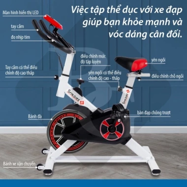 Xe đạp tập thể dục S303-ELITE - Spinning bike nhỏ gọn, chất lượng cao, giá 1.399.000 VND 5