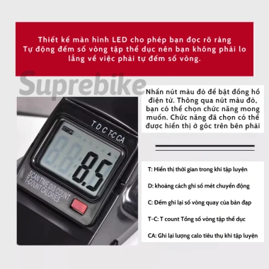 Xe đạp tập thể dục tại nhà đa năng, tập tay chân, phục hồi chức năng mini 599k