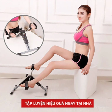 Xe đạp tập thể dục tại nhà gấp gọn cao cấp – Đồng hồ đếm số điện tử, mini thể thao, 339.000 VND