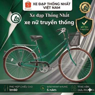 Xe đạp thẳng nhất nữ cổ điển - Giá ưu đãi 2.690.000đ, khung nhẹ, di chuyển thoải mái Xe đạp thẳng nhất nữ cổ điển - Giá ưu đãi 2.690.000đ, khung nhẹ, di chuyển thoải mái