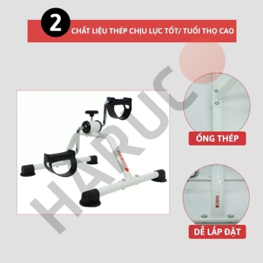 Xe Đạp Thể Dục Mini Haruco Tháo Lắp Tại Nhà - Tập Tay Chân Người Già, Phục Hồi Chức Năng, Giá 319.000₫
