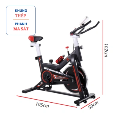 Xe đạp thể dục SEJAN - Máy tập, đồng hồ đo nhịp tim, bình nước, giảm 19% chỉ 2.13 triệu