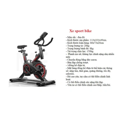 Xe đạp thể dục Sport Bike tại nhà, săn chắc dẻo dai, giảm giá 20% chỉ 1.5 triệu 9