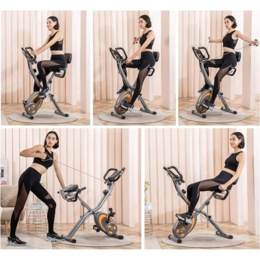 Xe đạp thể dục tại nhà kháng lực, đạp êm, cảm ứng nhịp tim - Giá chỉ 3,008,000₫