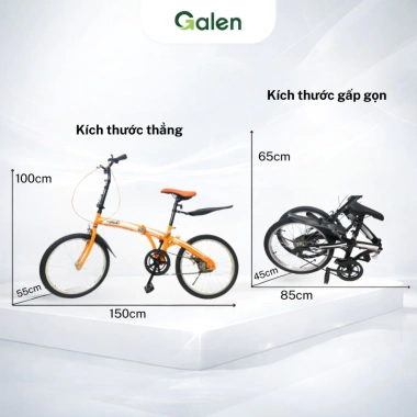 Xe Đạp Thể Thao Địa Hình GẤP GỌN Galen G008 - Bảo Hành 24 Tháng, Giá 1.5 Triệu 2
