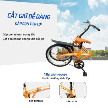Xe Đạp Thể Thao Địa Hình GẤP GỌN Galen G008 - Bảo Hành 24 Tháng, Giá 1.5 Triệu 3