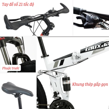 Xe đạp thể thao FUJIKO OFFICIAL gấp gọn 26 inch - Địa hình, dã ngoại, giảm còn 2.1 triệu 4