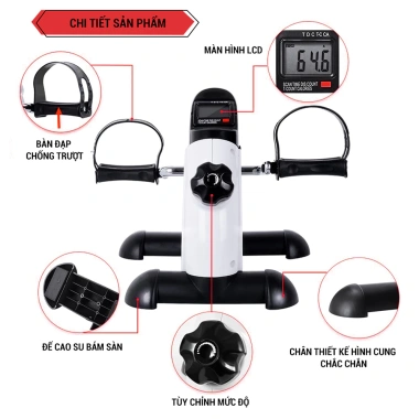 Xe đạp thể thao GoodFit GF001PA chính hãng - Tập thể dục tại nhà, chỉ 849.000₫