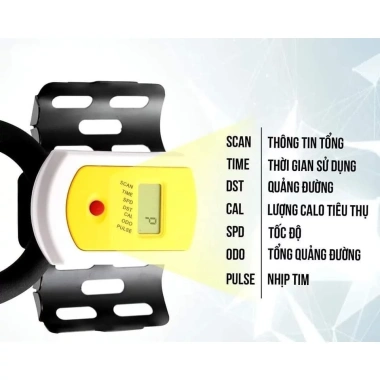 Xe đạp thể thao HAPPY GAM và đồng hồ nhịp tim, bảo hành 2 năm, giá 2.58 triệu