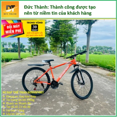 Xe đạp thể thao Transport màu Cam - Giá ưu đãi 1.750.000, nhẹ, bền, chất lượng cao 2
