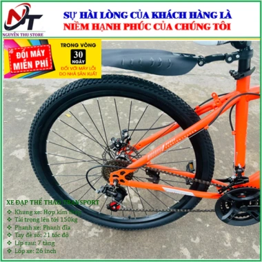 Xe đạp thể thao Transport màu Cam - Giá ưu đãi 1.750.000, nhẹ, bền, chất lượng cao 5