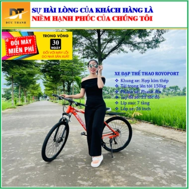 Xe đạp thể thao Transport màu Cam - Giá ưu đãi 1.750.000, nhẹ, bền, chất lượng cao 6