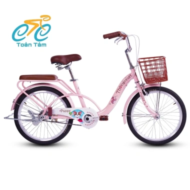 Xe đạp trẻ em 20inch Thống Nhất - Bé gái 7-12 tuổi, giảm giá, thiết kế an toàn