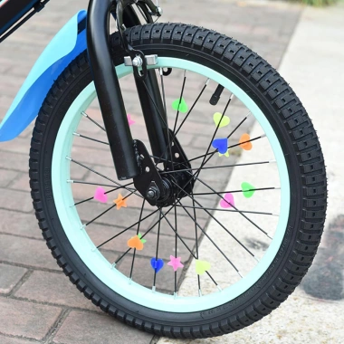 Xe đạp trẻ em bánh xe trái tim đa màu – Phụ kiện trang trí giá 29.700₫