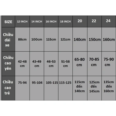 Xe đạp trẻ em thể thao - 100 mẫu, 75‑155cm, cho bé trai & gái, giảm giá 988k 2