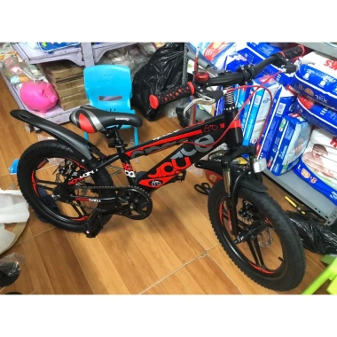 Xe đạp trẻ em thể thao địa hình SPACE BABY size 18-22 cho bé 7-12 tuổi, khung nhôm, bánh đúc, Hàng Nguyên Hộp 5
