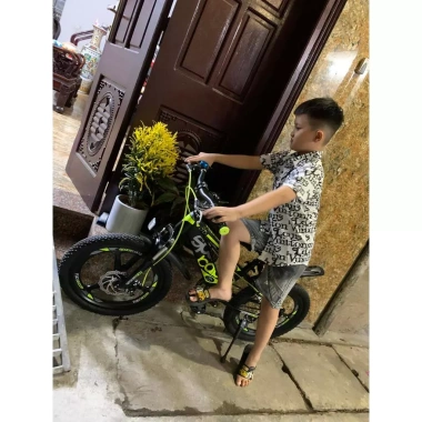 Xe đạp trẻ em thể thao địa hình SPACE BABY size 18-22 cho bé 7-12 tuổi, khung nhôm, bánh đúc, Hàng Nguyên Hộp 7