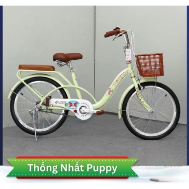 Xe đạp trẻ em Thống Nhất Puppy 20inch học sinh cấp 1 - Bộ lục giác, dầu xích, bơm, khóa, giỏ - Giá 2.3 triệu 3