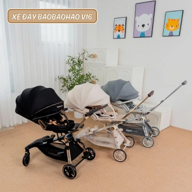 Xe đẩy 2 chiều BaoBaoHao V16 2.025 - Bảo hành 1 năm, ưu đãi cho bé sơ sinh