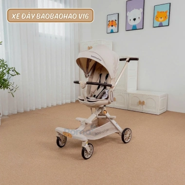 Xe đẩy 2 chiều BaoBaoHao V16 2.025 - Bảo hành 1 năm, ưu đãi cho bé sơ sinh