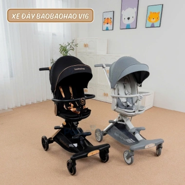 Xe đẩy 2 chiều BaoBaoHao V16 2.025 - Bảo hành 1 năm, ưu đãi cho bé sơ sinh