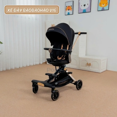 Xe đẩy 2 chiều BaoBaoHao V16 2.025 - Bảo hành 1 năm, ưu đãi cho bé sơ sinh