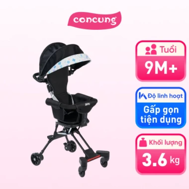 Xe đẩy 2 chiều gấp gọn Animo Compact BS-T68 - Siêu nhẹ, gập nhanh, giá ưu đãi 770.000đ